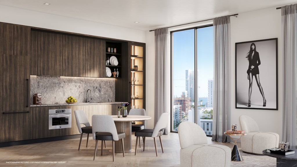 Bertazzoni mutfak ve RH mobilyalı, tam mobilyalı rezidans